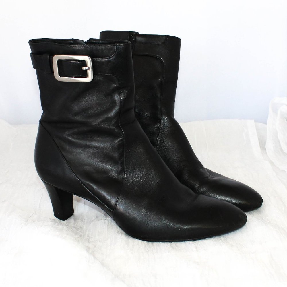 Cole Haan Nike Air Lynda Leather Ankle Boots